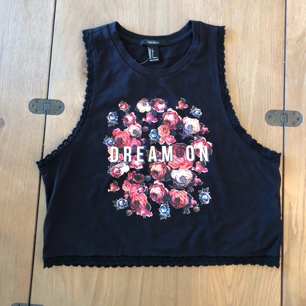 Lace Detailed Tank by Forever 21